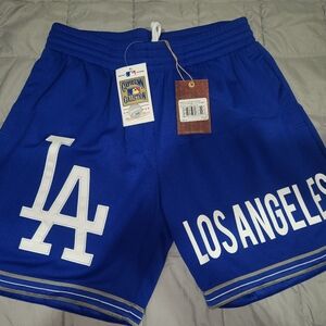 Men's Royal Los Angeles Dodgers Team Origins Mesh Shorts
